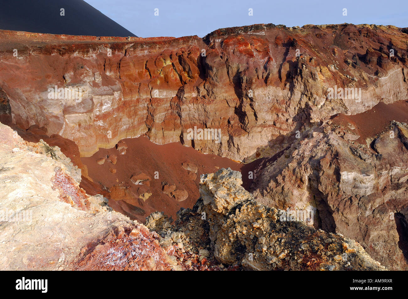 Cape Verde, Fogo Island, the small Pico crater which was on eruption in ...