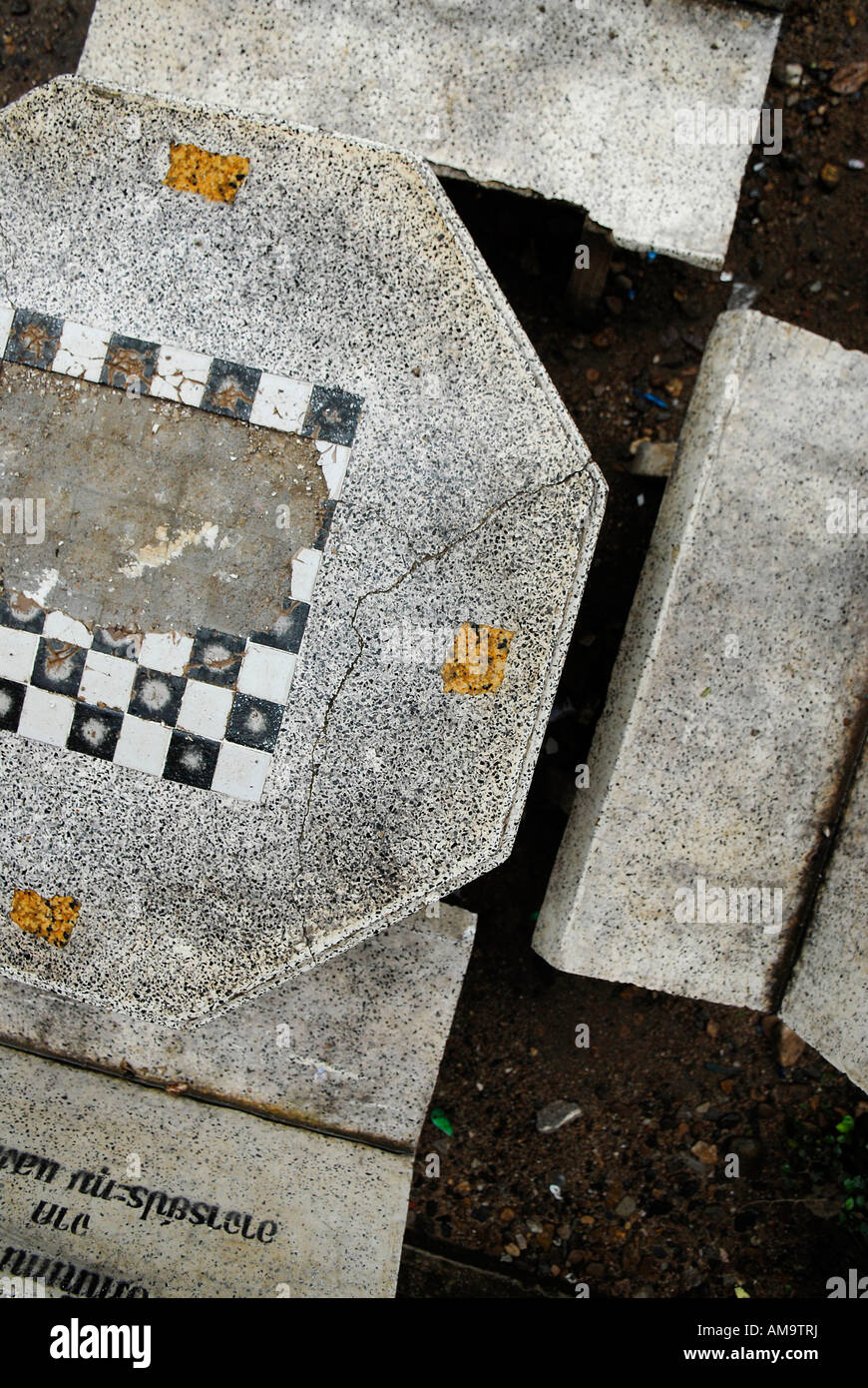 chess board in a street, northern thailand Stock Photo