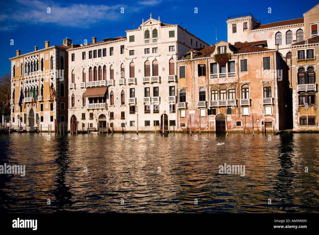 Palazzo Franchetti,Barbaro,Benzon-Foscolo.Grand Canal, Venice, Italy Stock Photo