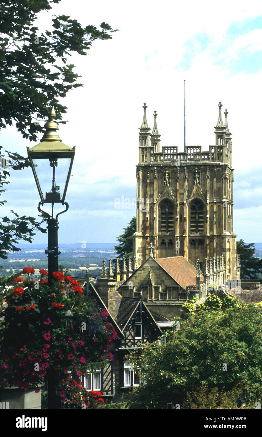 Malvern Priory Great Malvern Worcestershire England Uk Stock Photo