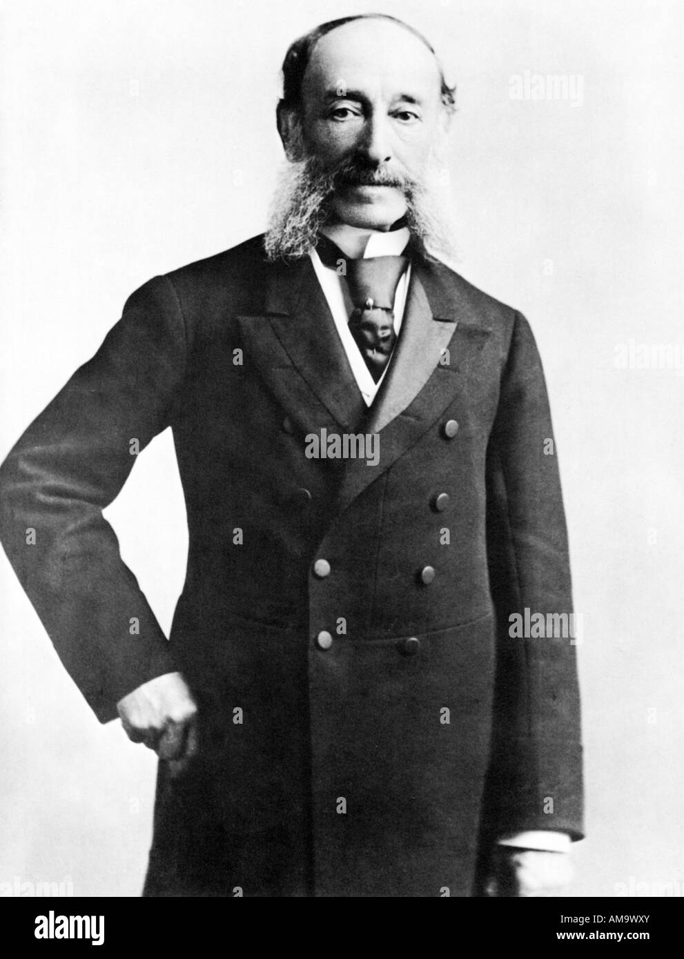 Baron von Reuter 1816 1899 studio portrait photo of the founder of the eponymous London news agency Stock Photo