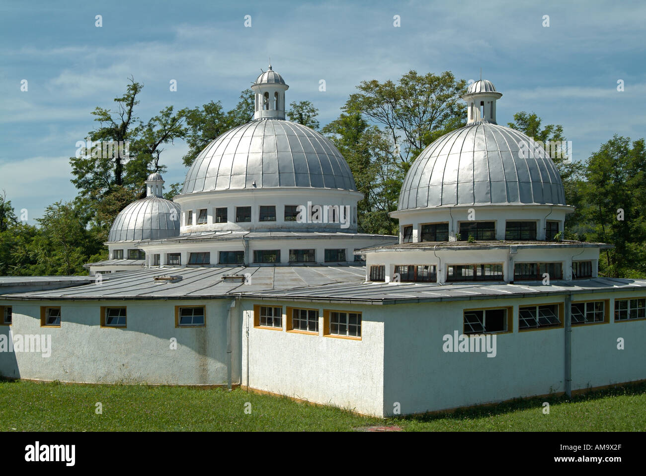 Bath House Built on a Natural Hot Water Spa, Slatina, Bosnia Herzegovina. Stock Photo