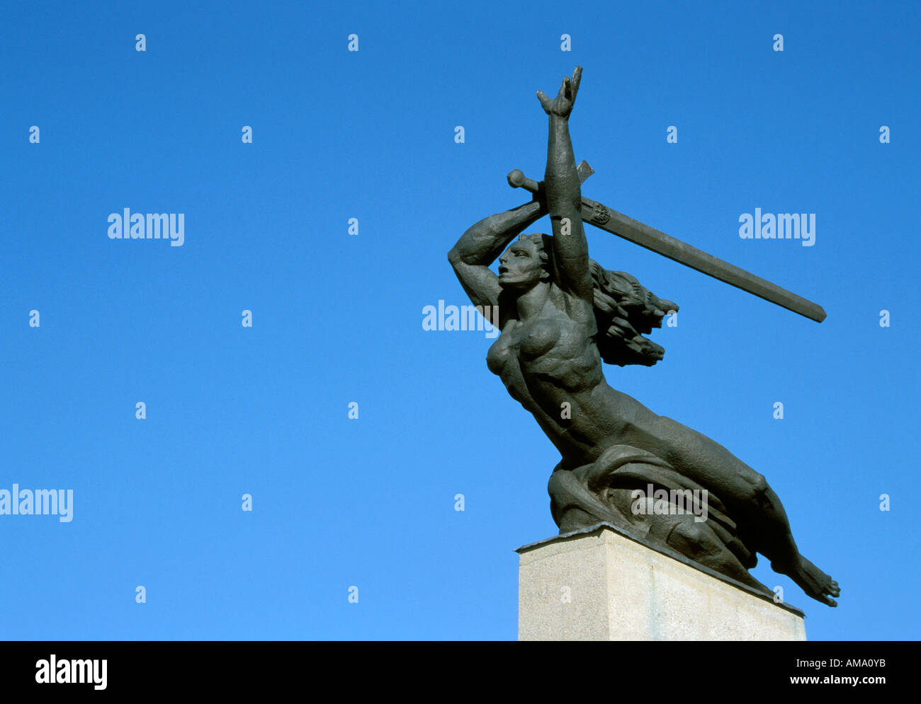 Nike Monument Warsaw Poland Stock Photo - Alamy