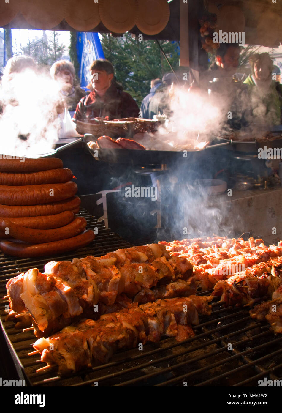 Outside barbacue food Stock Photo