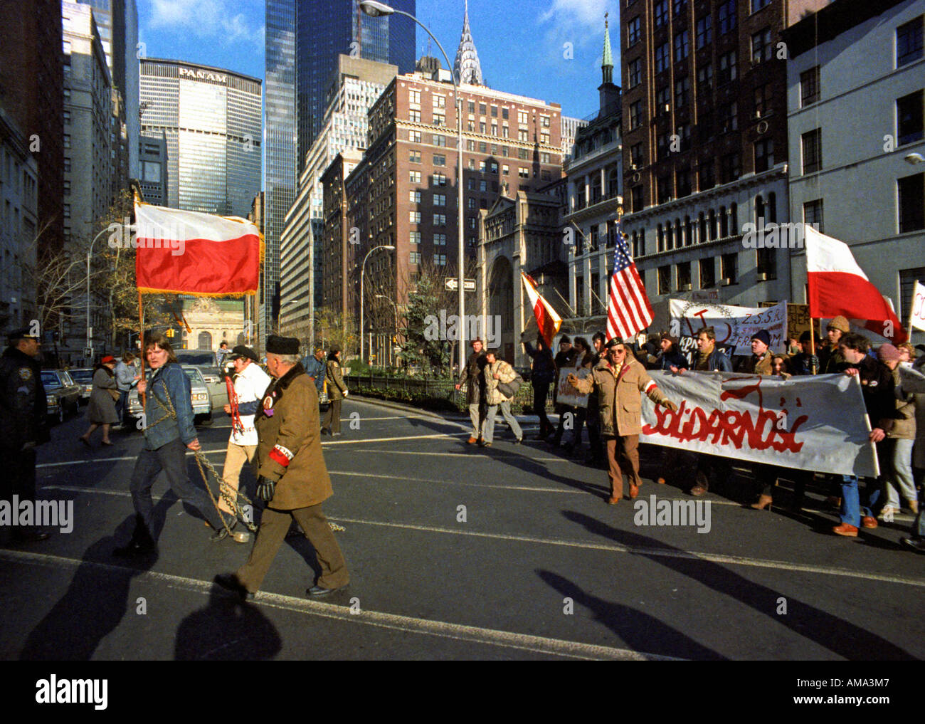 Manifestation in New York Stock Photo