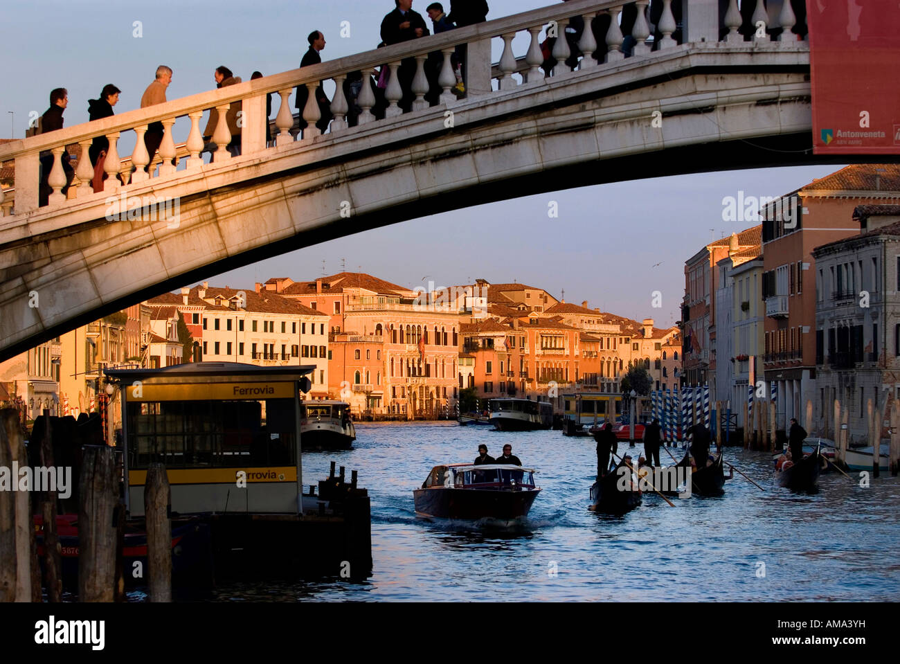 Grand Canal, Venice, Italy, ponte della stazione, station bridge, Stock Photo