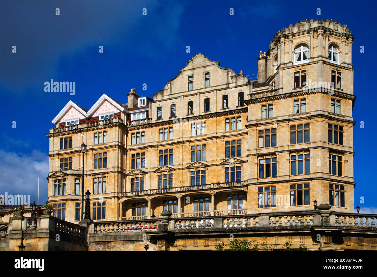 The Empire Hotel built 1901 now apartments in Orange Grove Bath Somerset England Stock Photo