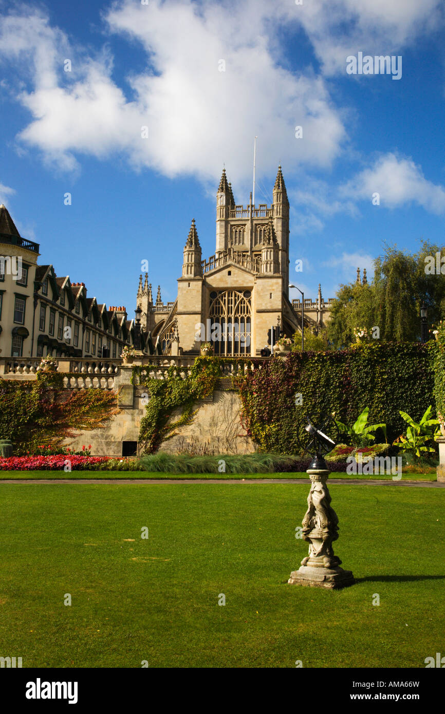The Abbey from Parade Gardens Bath Somerset England Stock Photo - Alamy