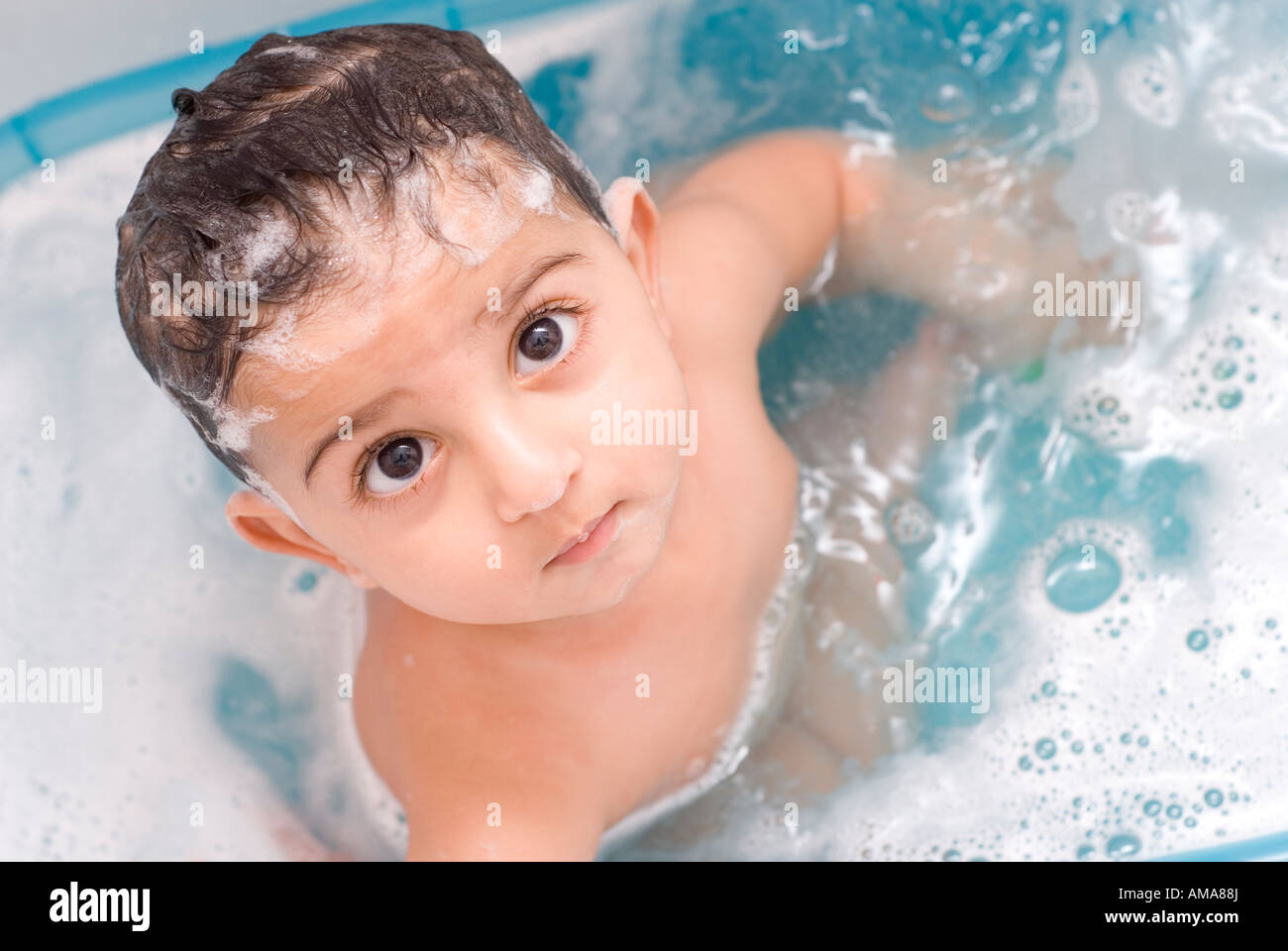 baby boy in bathtub Stock Photo Alamy