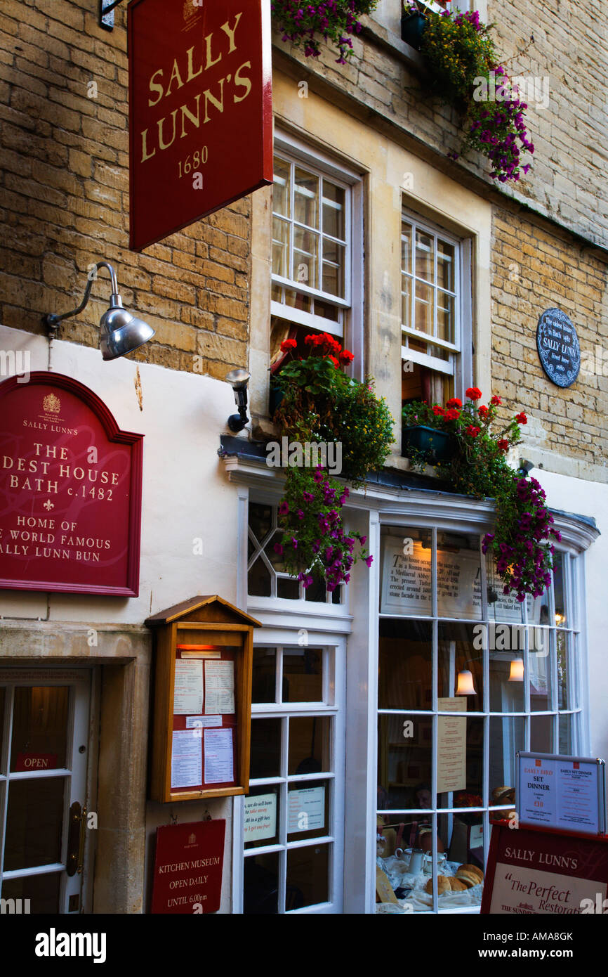 Sally Lunns House Bath Somerset England Stock Photo