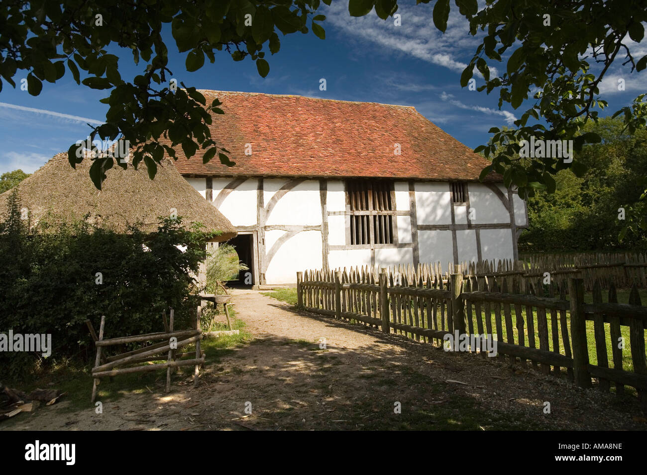 West Sussex Singleton Weald and Downland Museum Bayleaf Wealden Farmstead from Chiddingstone Stock Photo