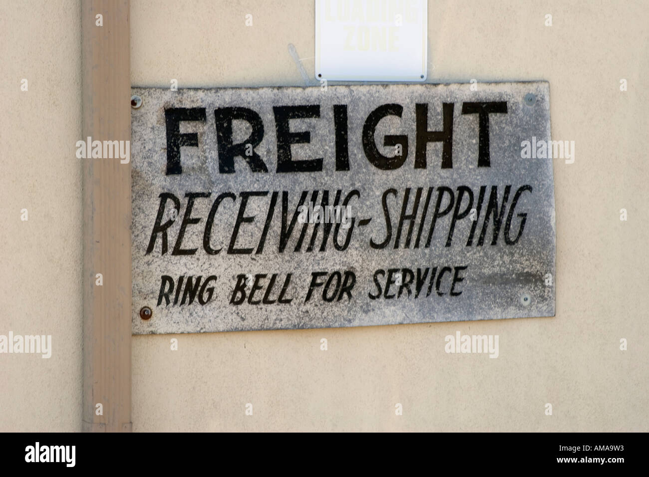 Freight Shipping and Receiving Sign Stock Photo Alamy