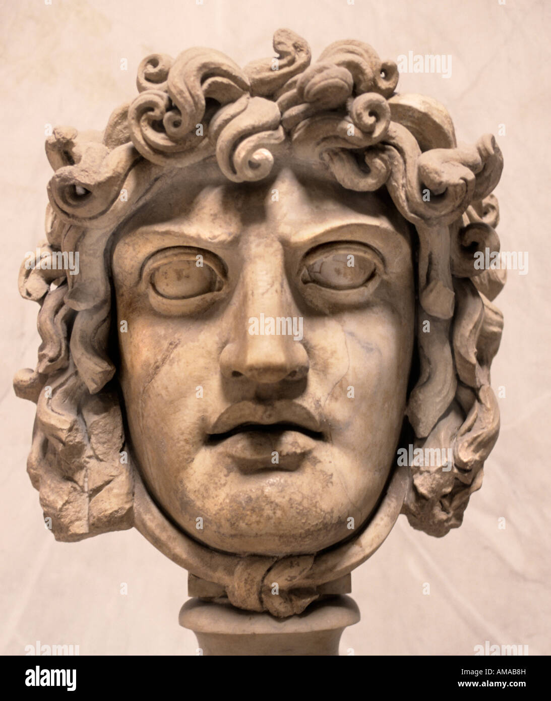 Mask of Medusa, from the Temple of Venus Roma , Rome, New Wing, Vatican,  Museums, Italy Stock Photo - Alamy