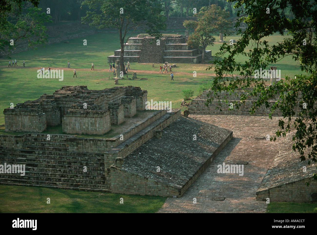 Copan, Maya, Ball Court Stock Photo Alamy