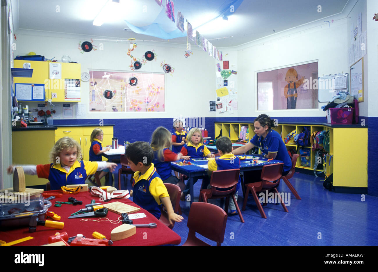 Kindergarten learning 1 Stock Photo - Alamy