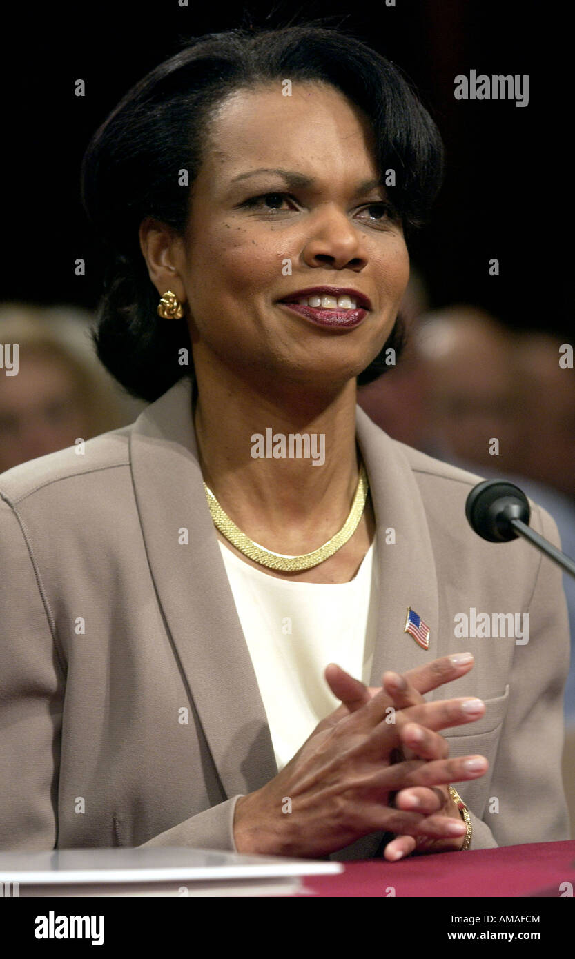 National Security Advisor Dr Condoleezza Rice testifies before the 9 11 ...