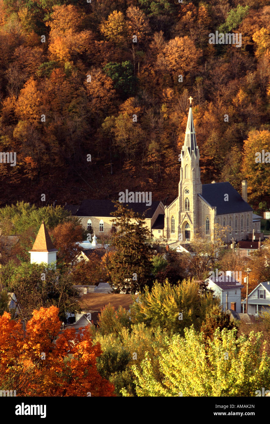 St. Joseph's Catholic Church, Elkader, Iowa USA Stock Photo Alamy