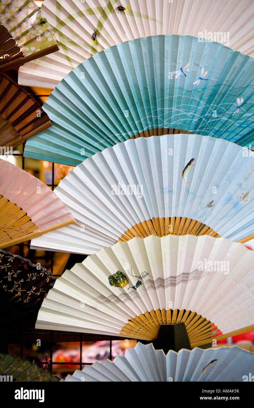 Japanese folding fans Stock Photo Alamy