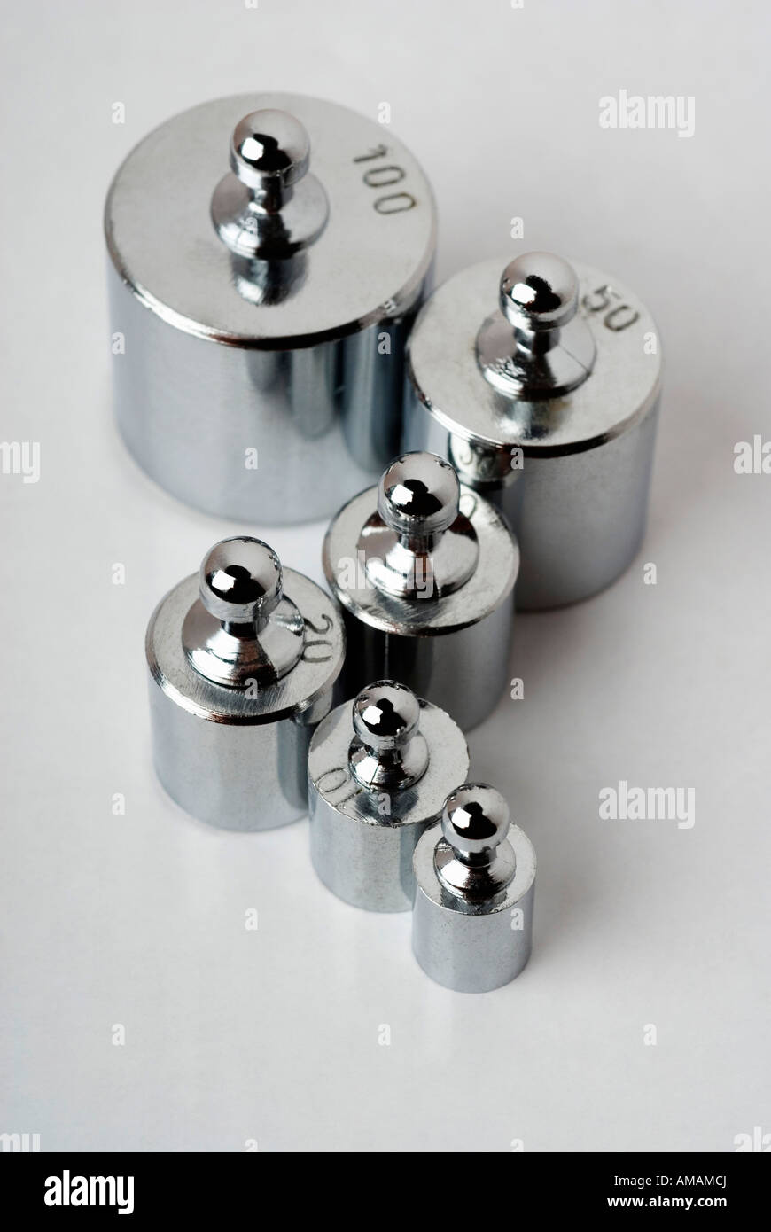 Still life of metal weights Stock Photo Alamy