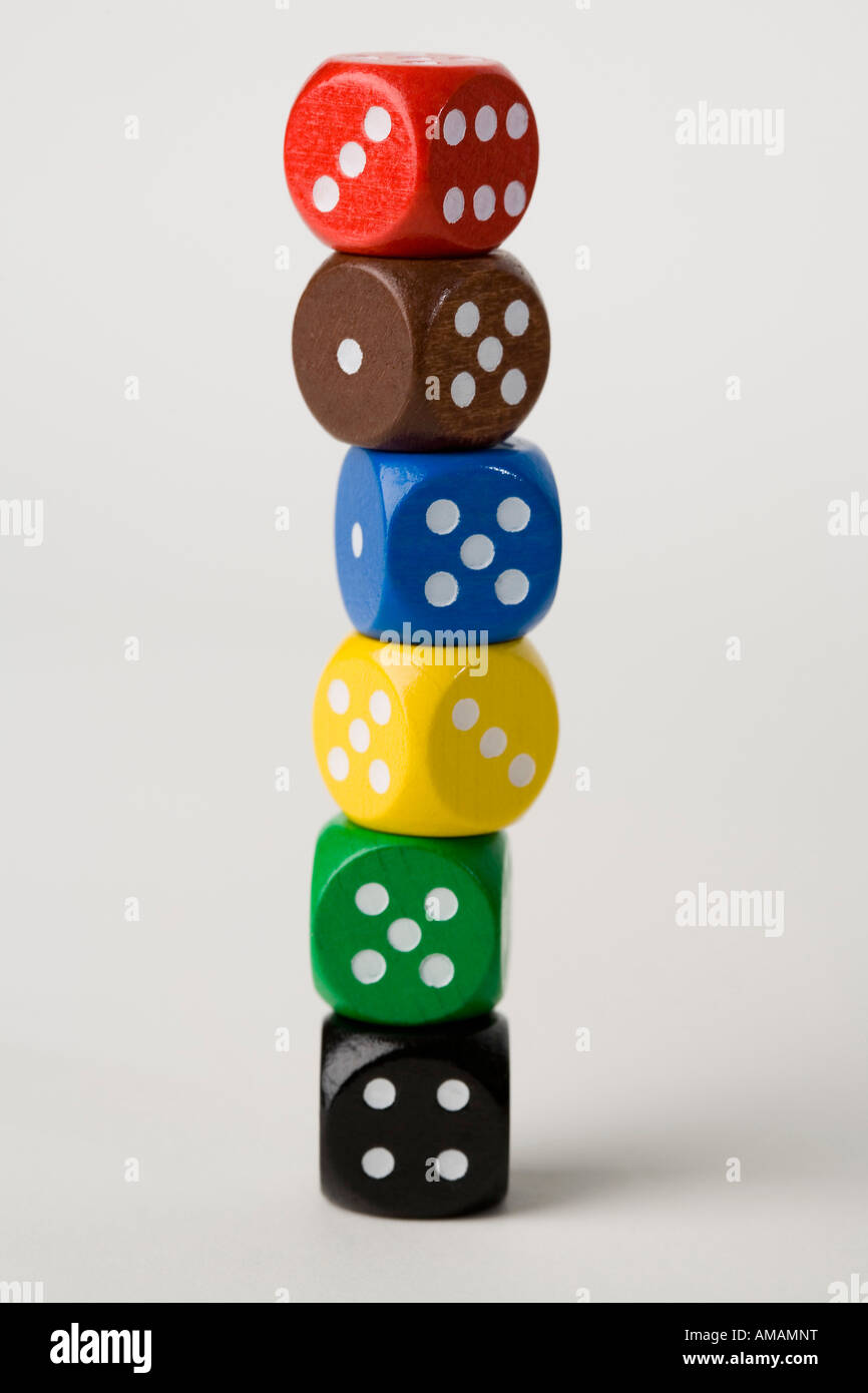 A stack of dice Stock Photo Alamy