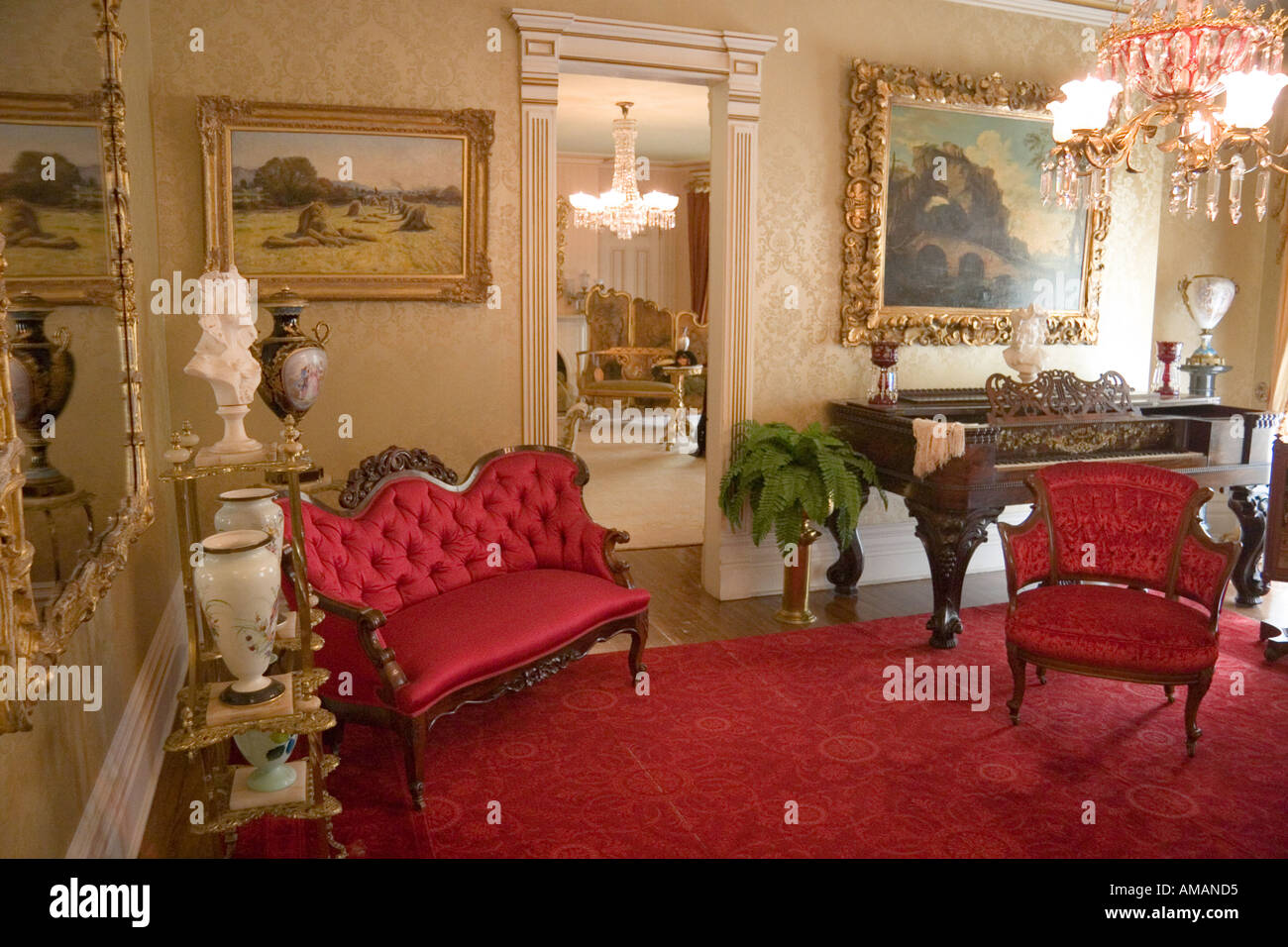 Brigham Young home interior Salt Lake City Utah Stock Photo Alamy