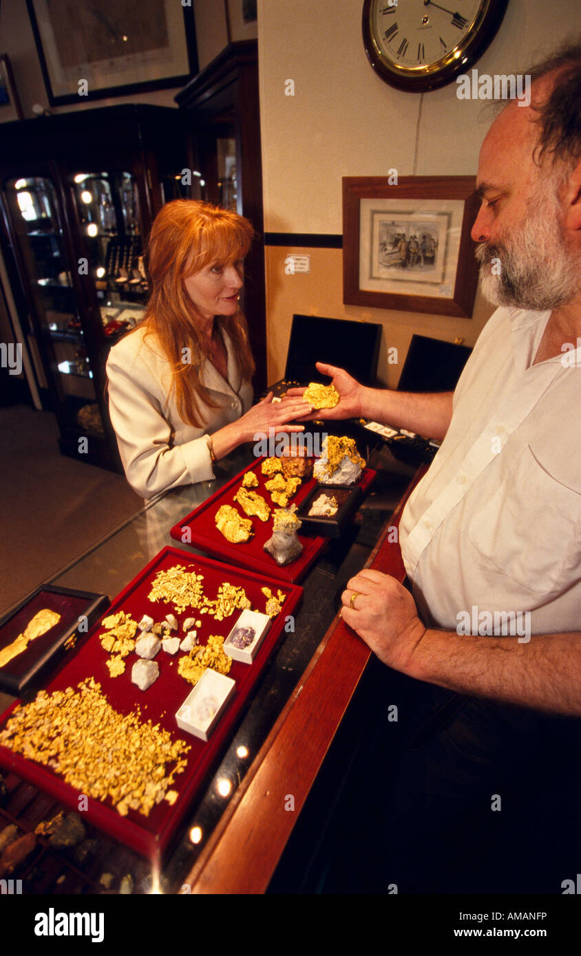 Shopping for jewelry Stock Photo
