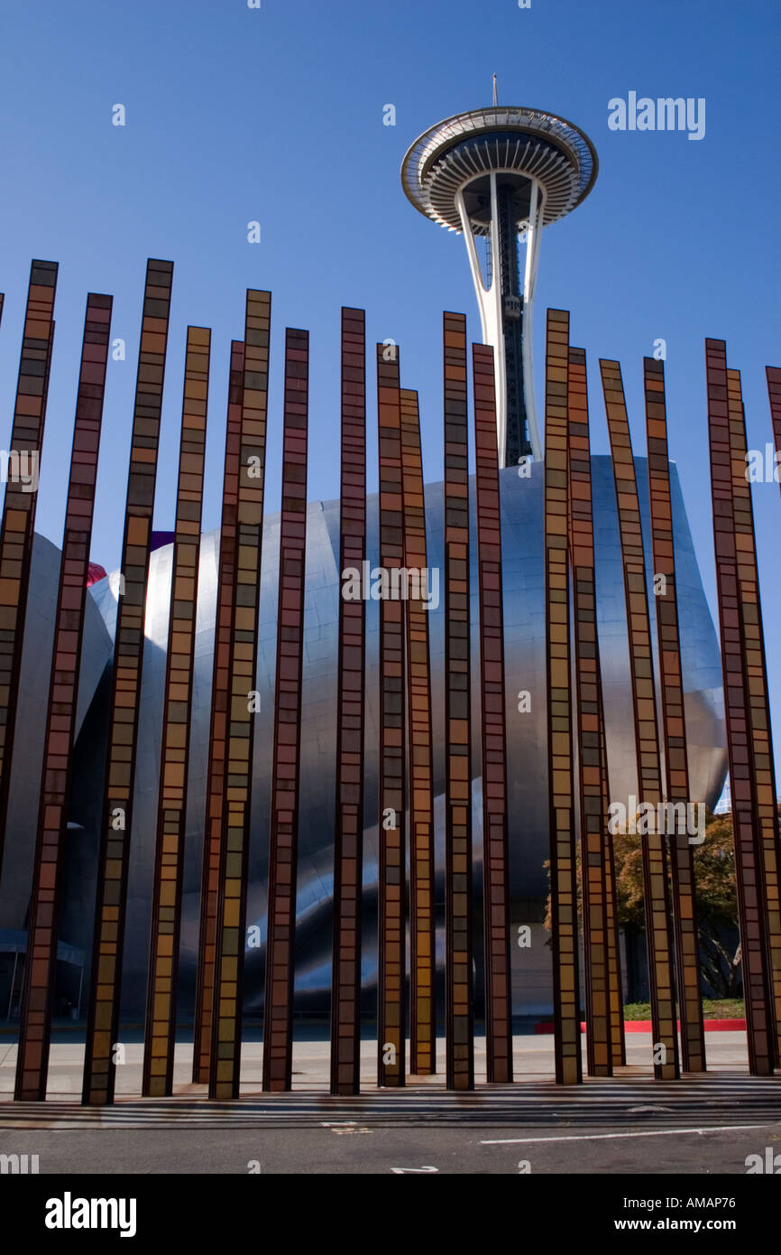 Space Needle Seattle WA USA Stock Photo