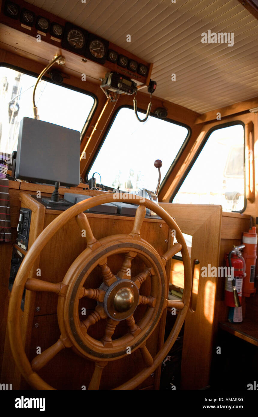 A ship's wheel Stock Photo Alamy