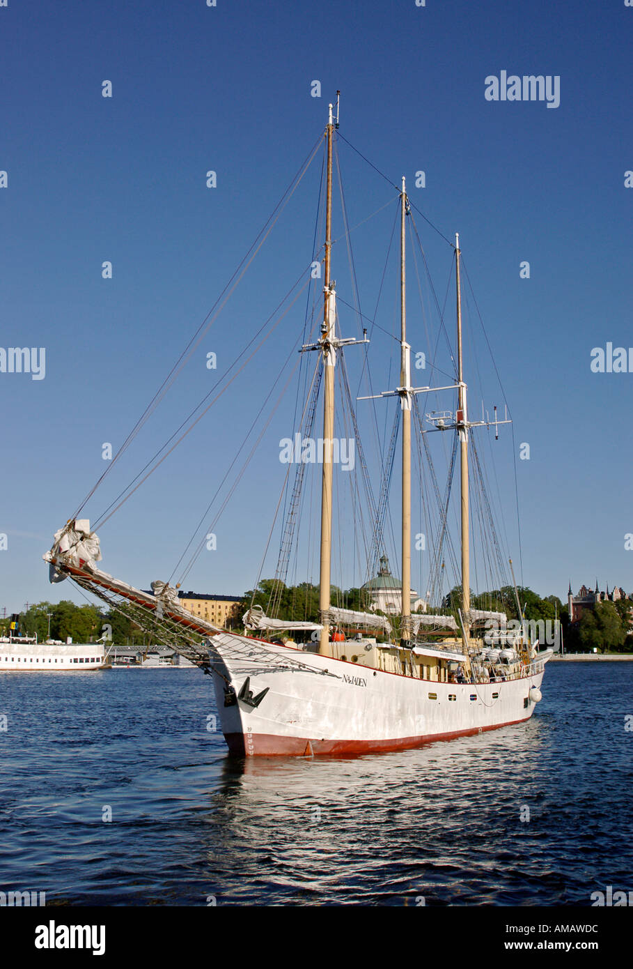 Boat in Stockholm Stock Photo - Alamy