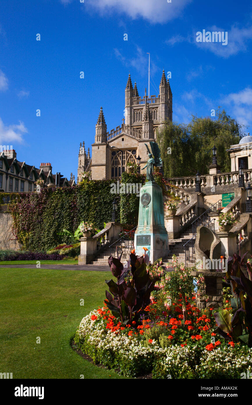 Bath Abbey from Parade Gardens Bath Somerset England Stock Photo - Alamy