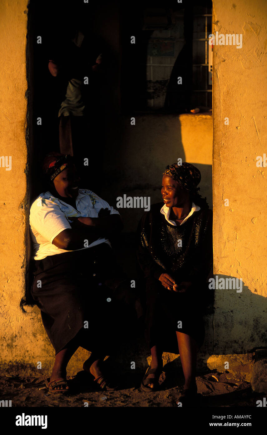 Friends chatting Stock Photo