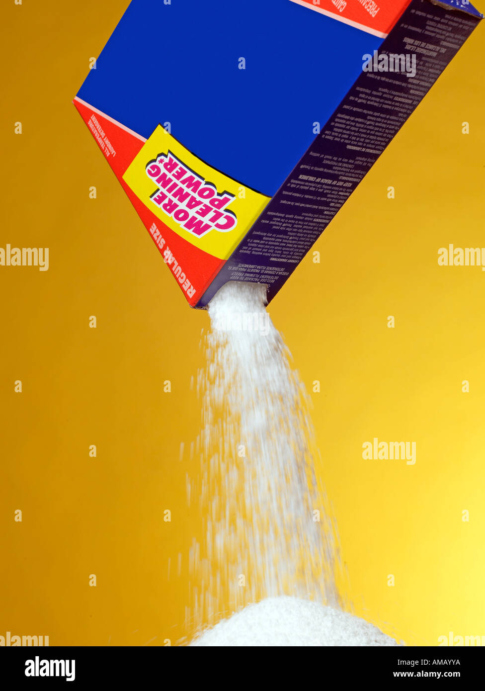 Pouring Detergent vertical Stock Photo