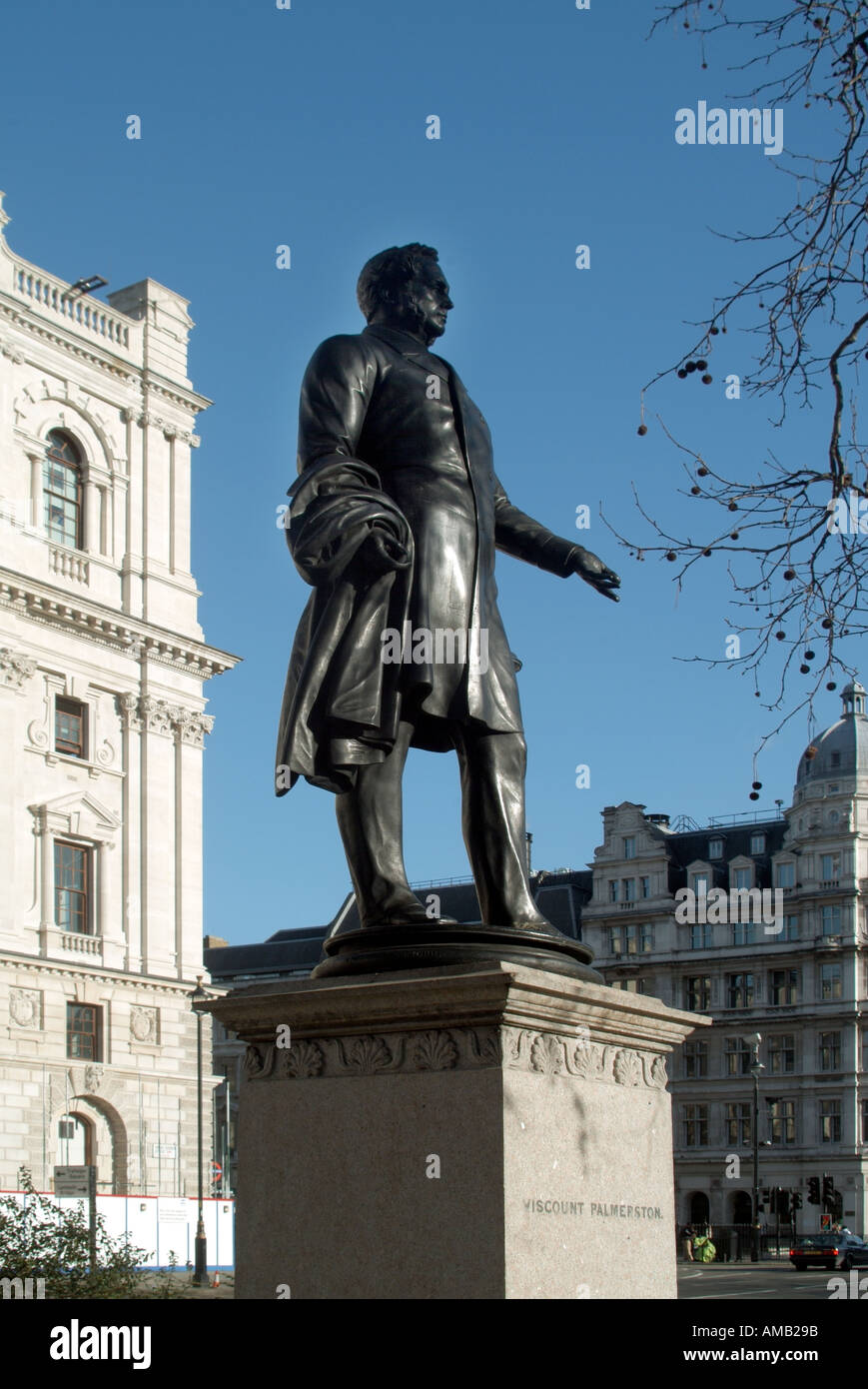 London Parliament Square statue of Viscount Palmerston Tory leader and