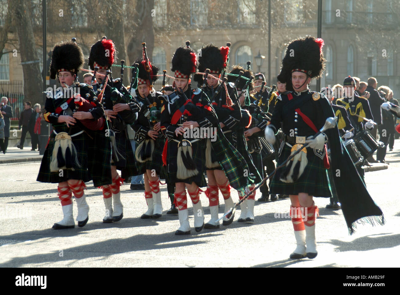Pipe band marching mace hires stock photography and images Alamy