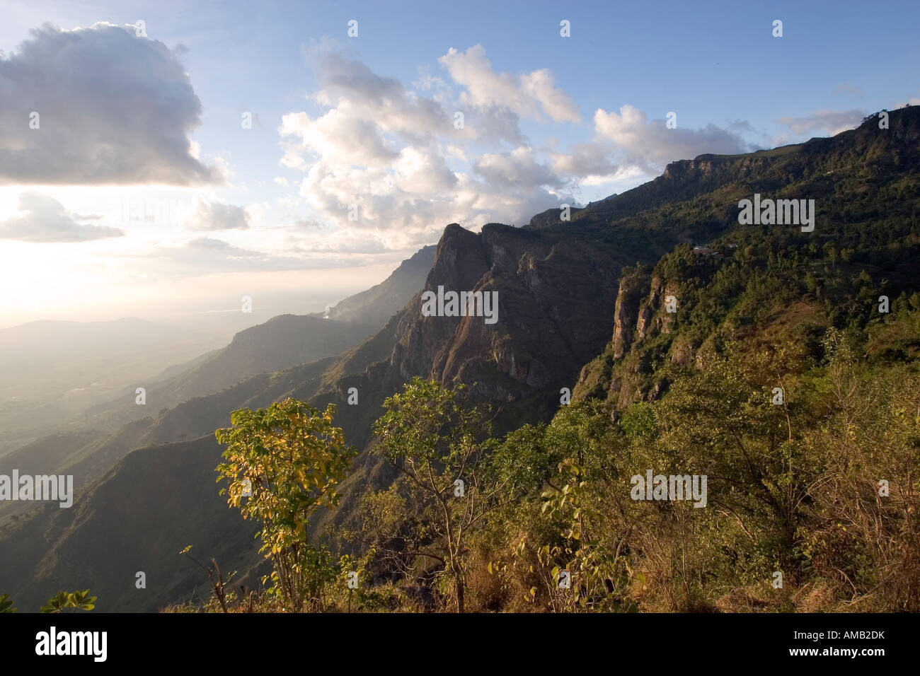 Irente viewpoint Usambara mountains tanzania Stock Photo