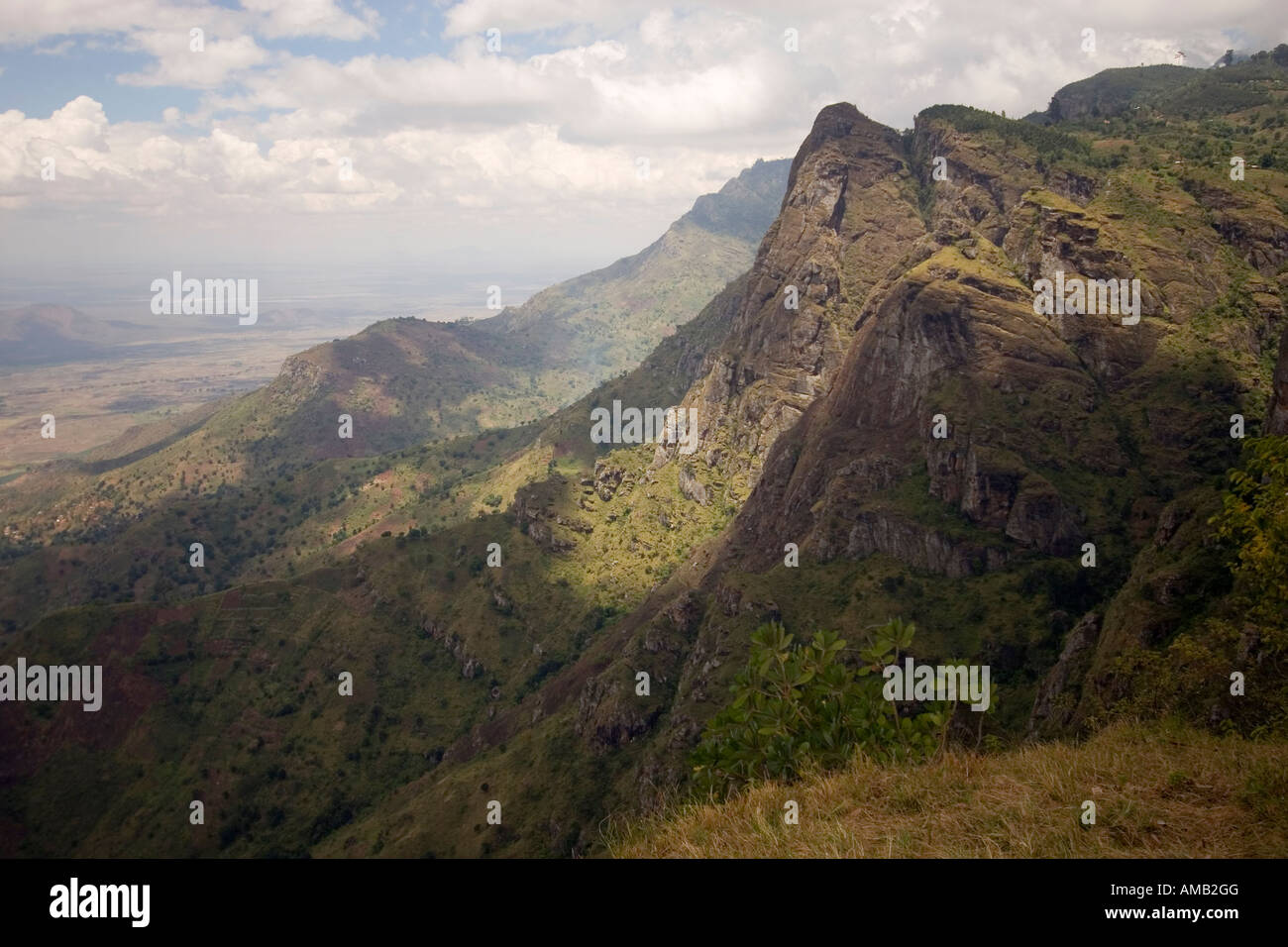 Irente viewpoint Usambara mountains tanzania Stock Photo