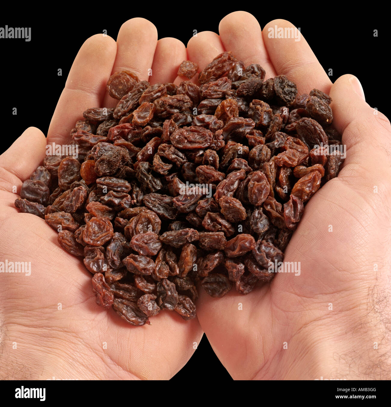HANDFUL OF RAISINS Stock Photo Alamy