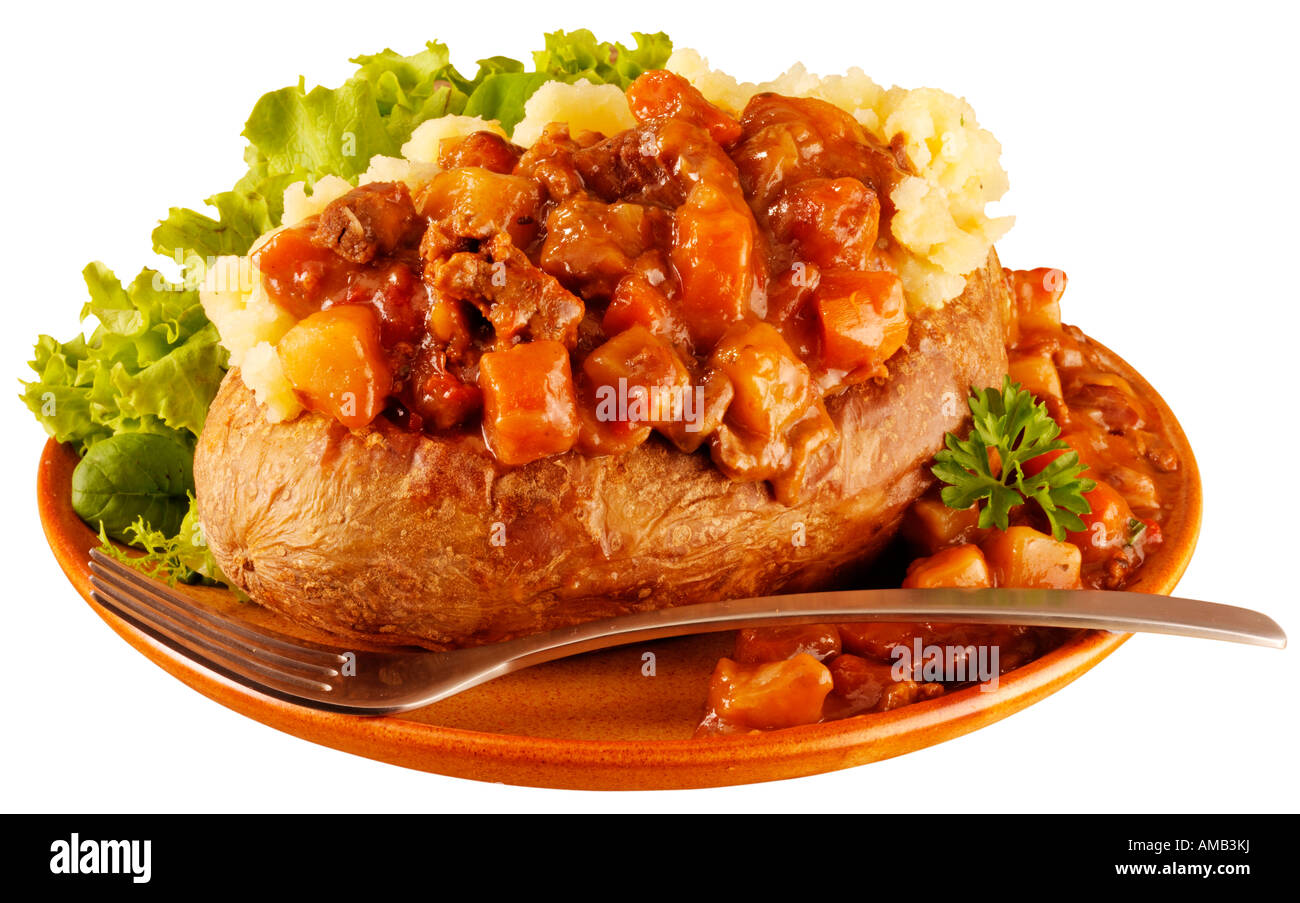 Beef and vegetable meal Cut Out Stock Images & Pictures - Alamy