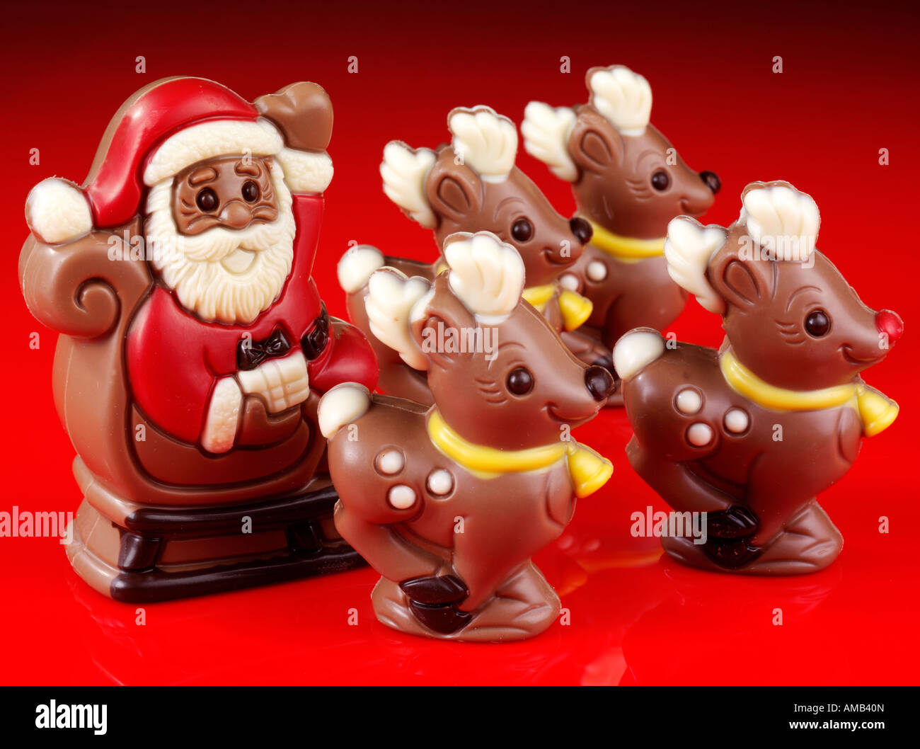 CHRISTMAS CHOCOLATES Stock Photo