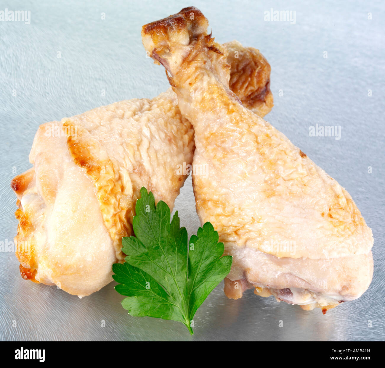 TWO CHICKEN DRUMSTICKS Stock Photo Alamy
