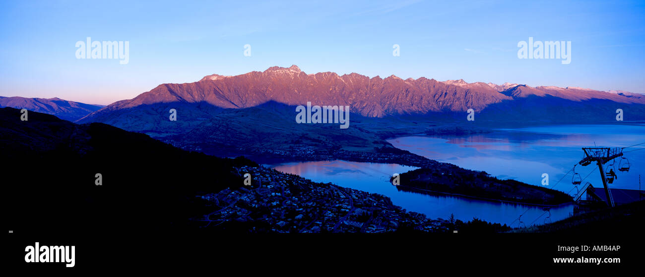 The Remarkables - Queenstown at Sunset Stock Photo - Alamy
