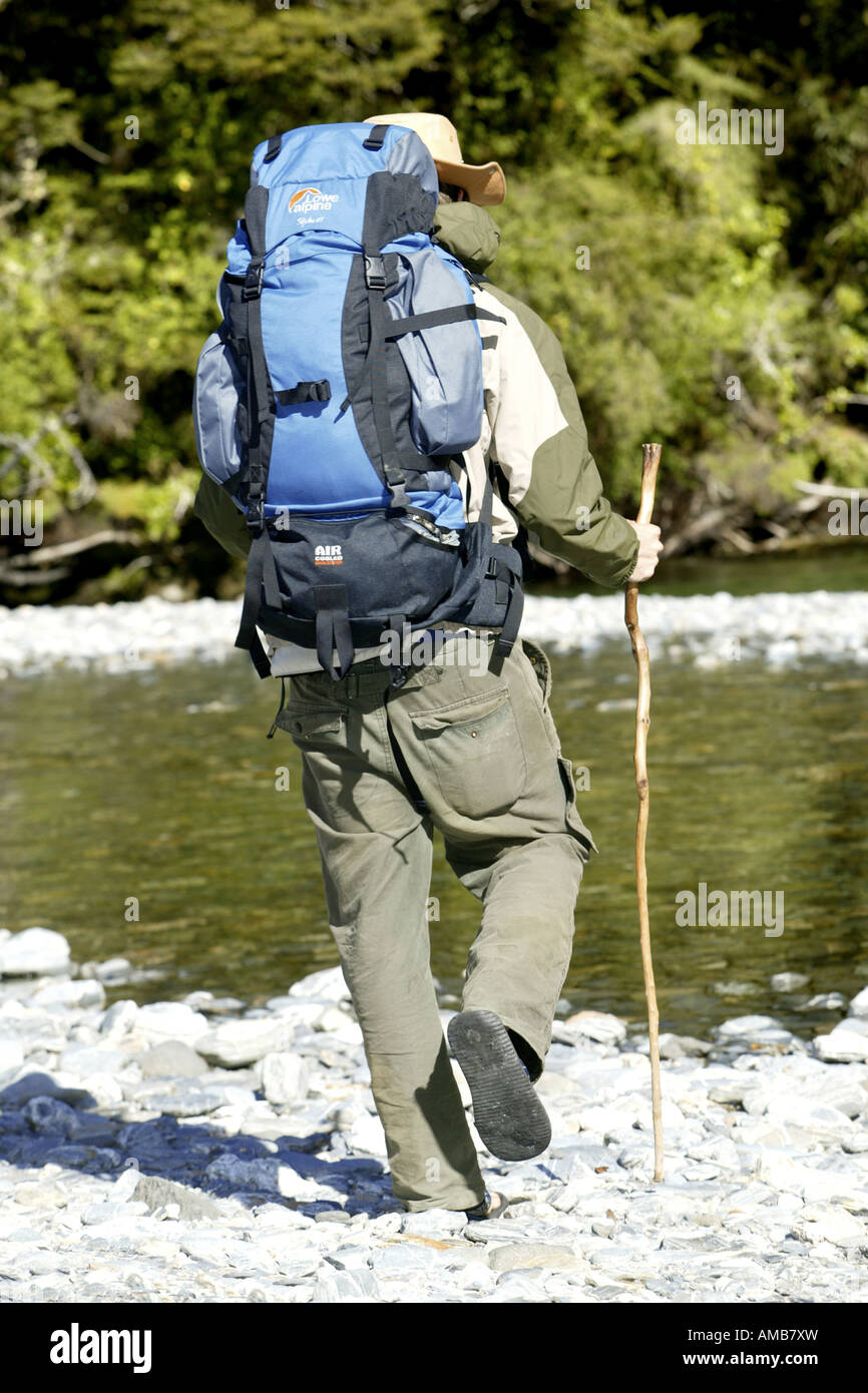 backpacker, New Zealand Stock Photo - Alamy