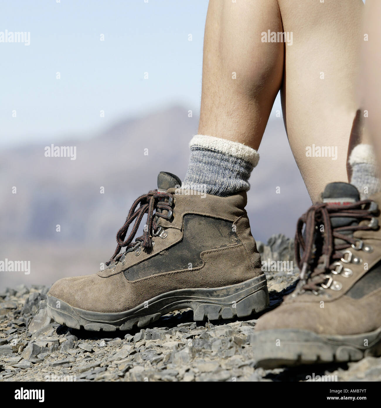 hiking boots, New Zealand Stock Photo Alamy