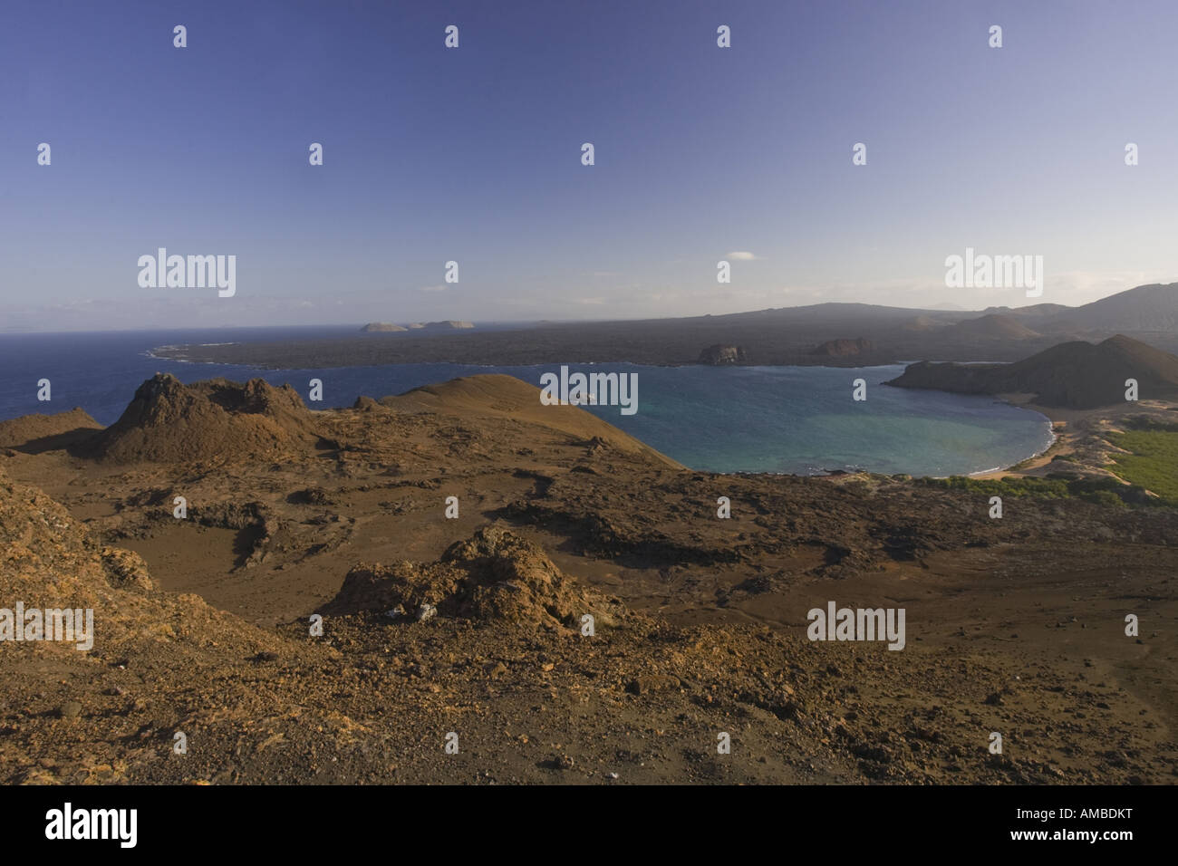 cinder cone; isle Bartolome, Ecuador, Galapagos Islands, Bartolom Stock ...