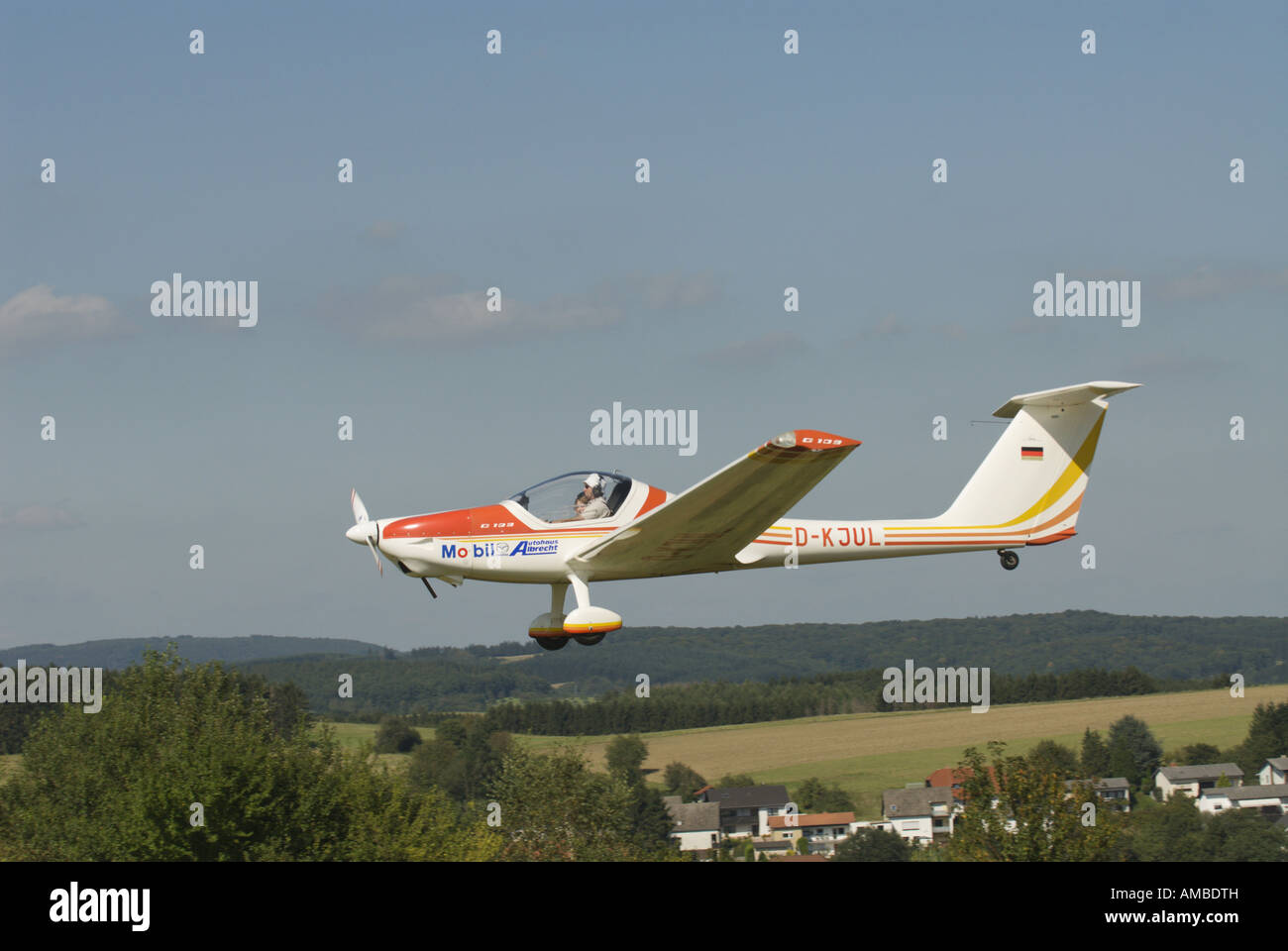 Touring motor glider Grob G 109, Germany, Saarland, Marpingen Stock Photo
