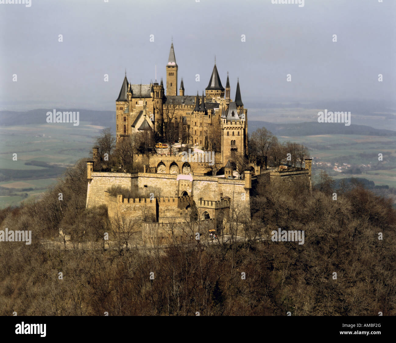 Hohenzollern castle, Germany, BadenWuerttemberg, Hechingen Stock Photo Alamy