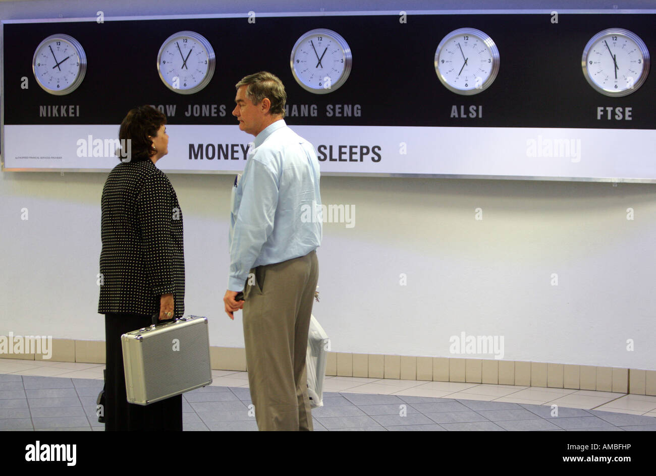 South Africa, Durban watches with different timezones in the terminal