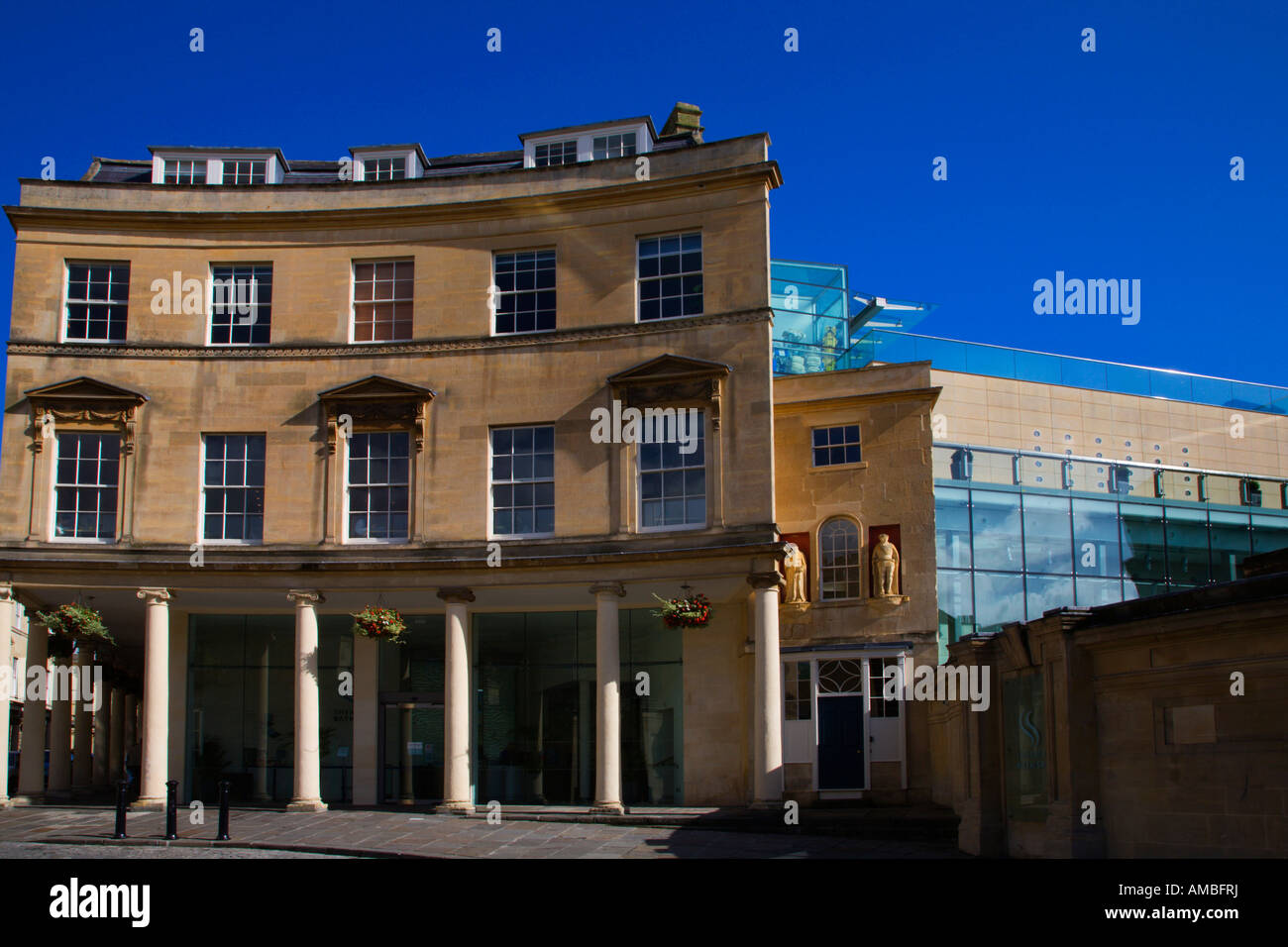 Thermae Bath Spa entrance on Bath Street in Bath Somerset England Stock