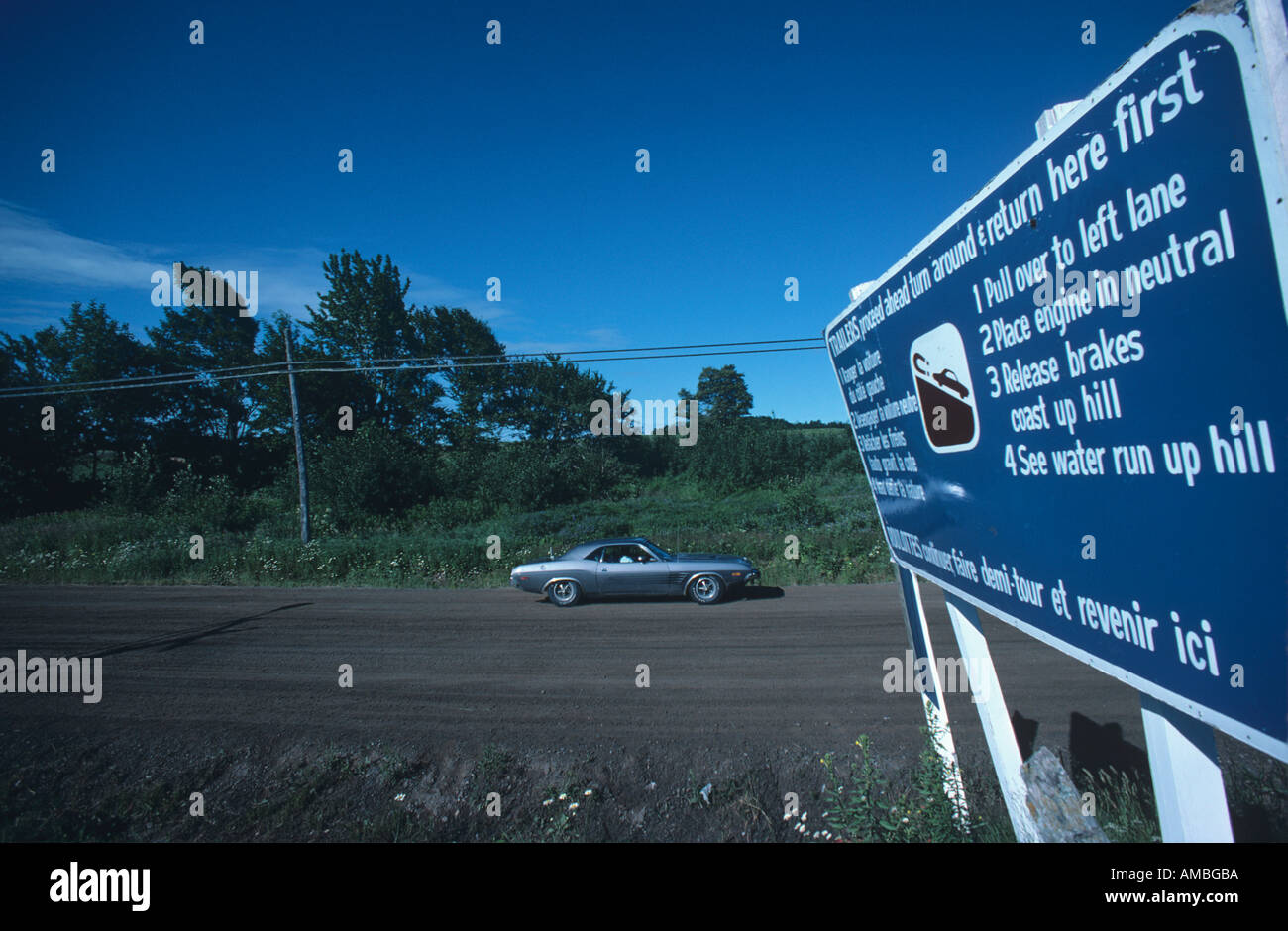 Magnetic hill moncton hi-res stock photography and images - Alamy