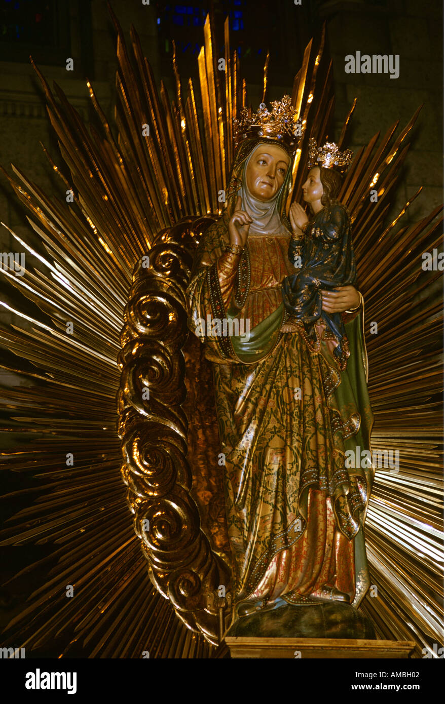 Madonna and Child in the healing shrine of Sainte Anne de Beaupre